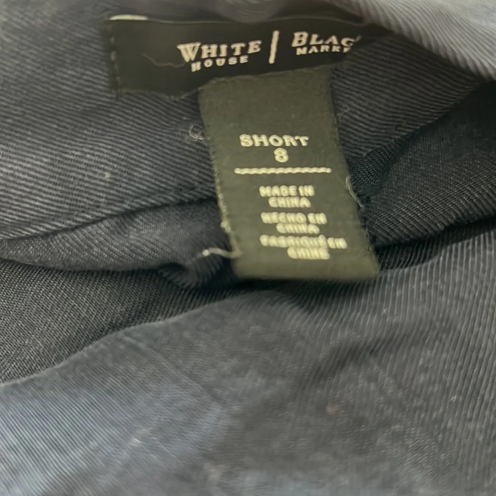 WHBM navy shorts, size 8 - Picture 4 of 4